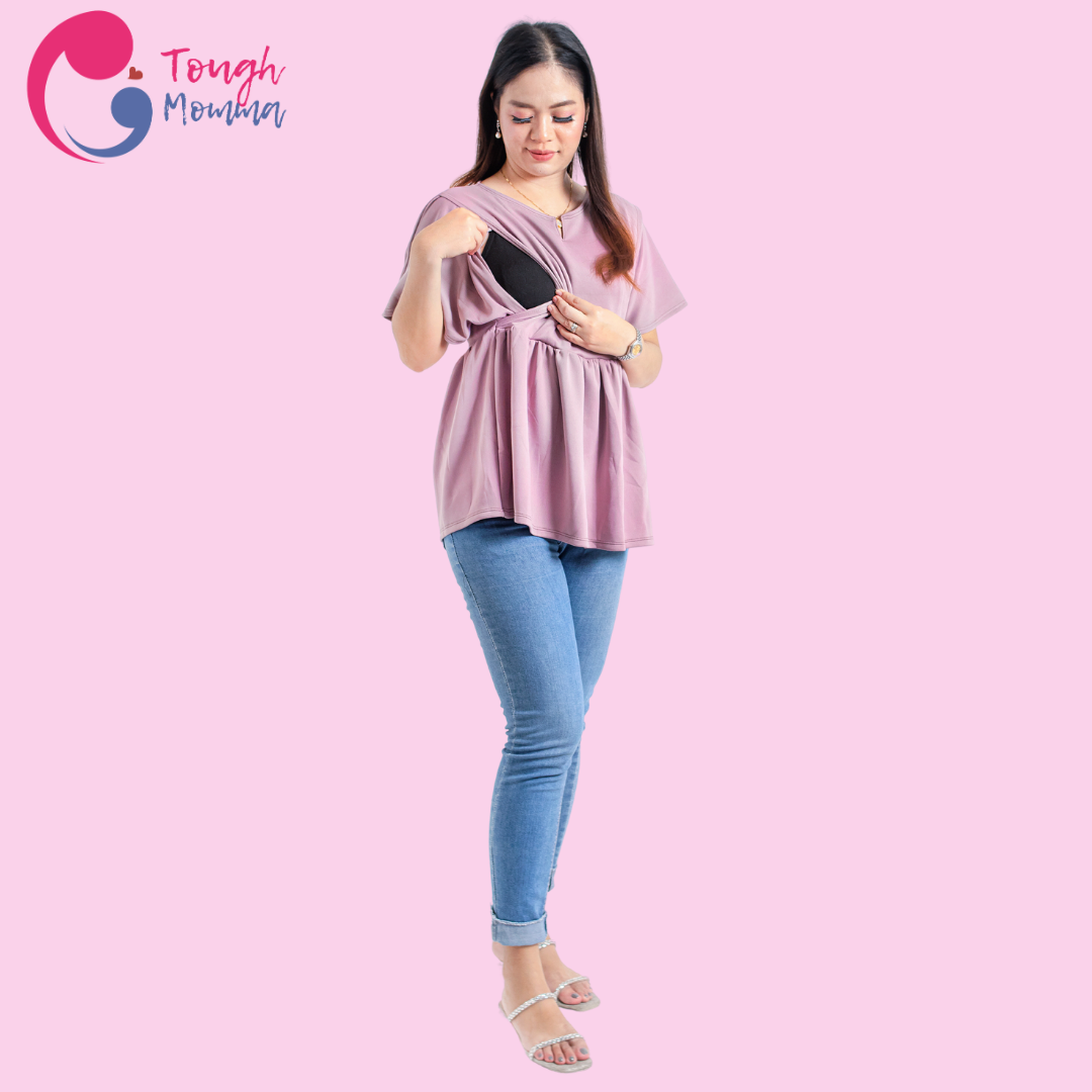 ToughMomma Aisha Maternity Nursing Blouse M - L/ XL- 2XL