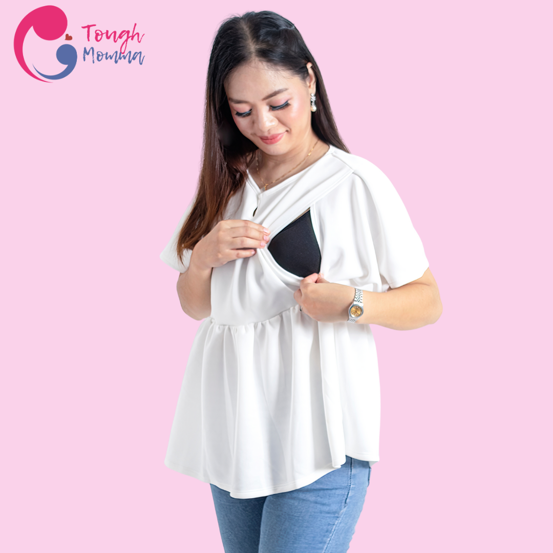 ToughMomma Aisha Maternity Nursing Blouse M - L/ XL- 2XL