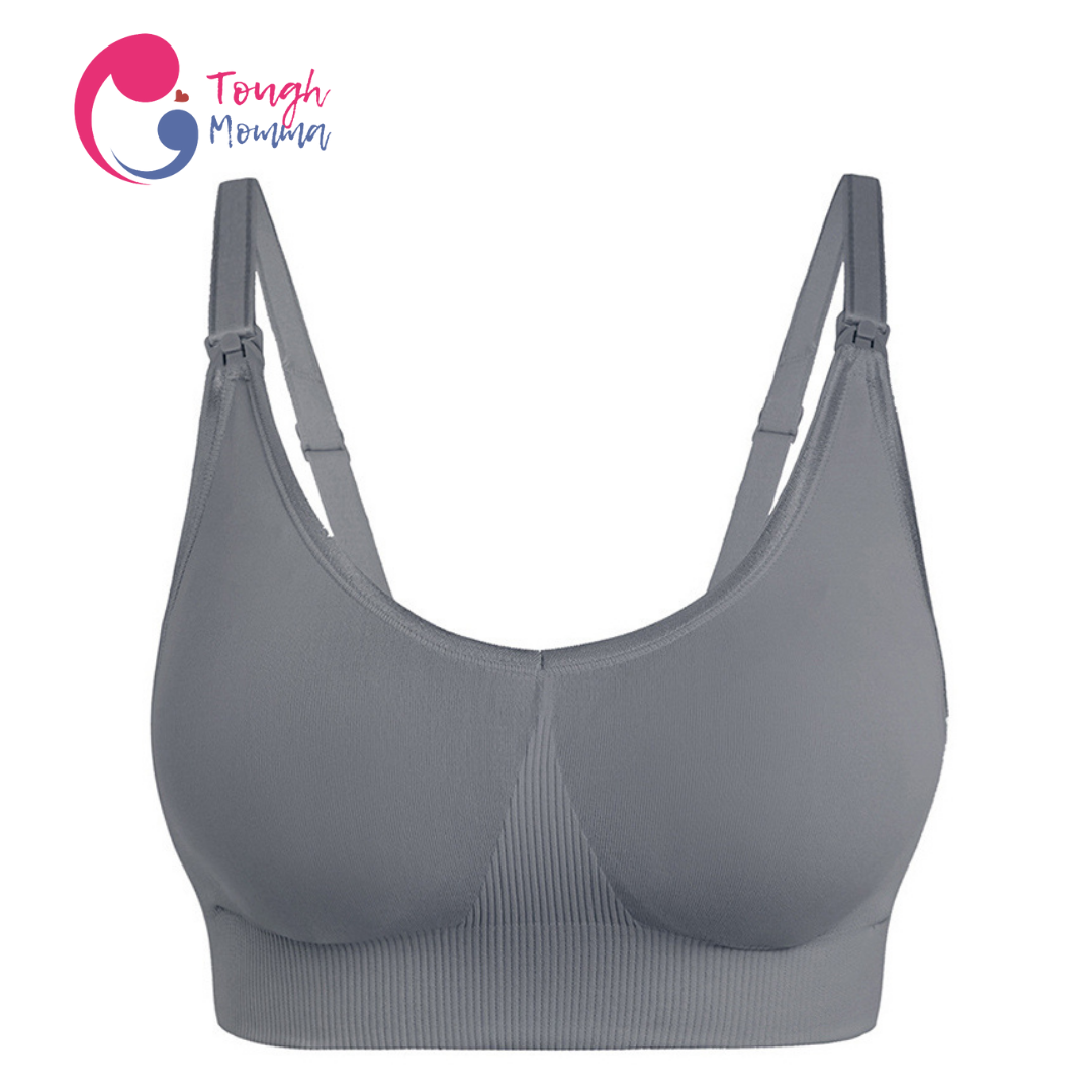 SLIGHTLY DAMAGED ToughMomma Deep Curve Seamless Wireless Nursing Bra