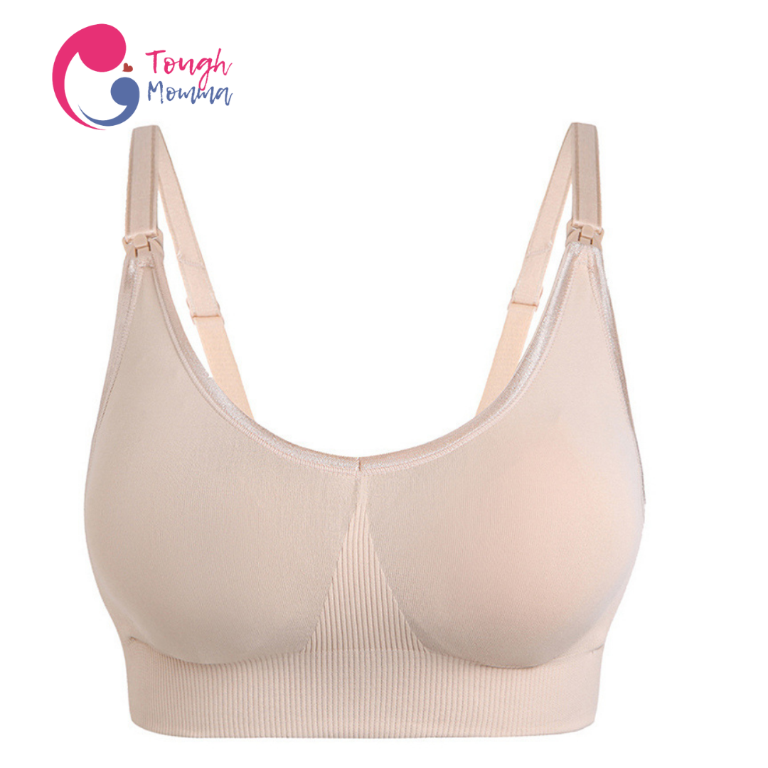SLIGHTLY DAMAGED ToughMomma Deep Curve Seamless Wireless Nursing Bra