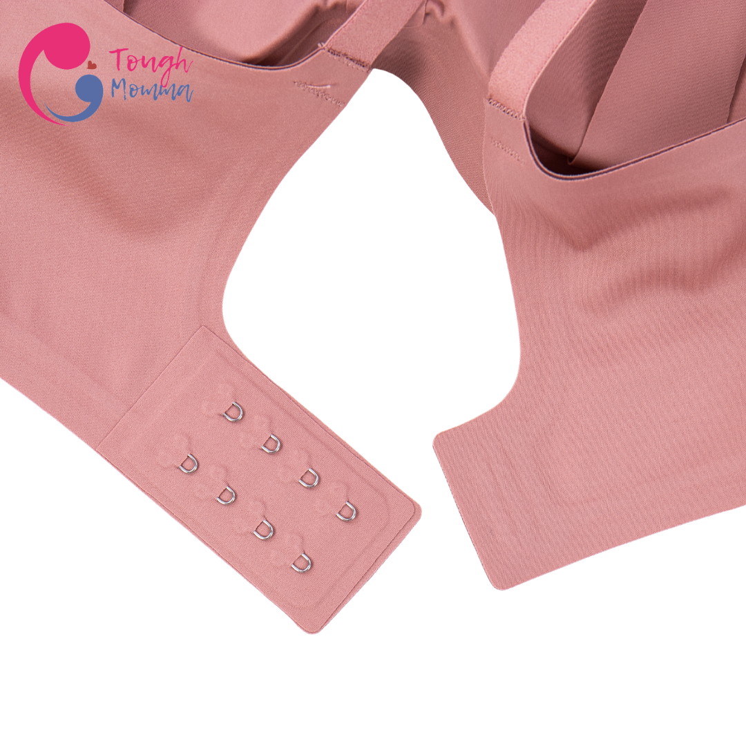 SLIGHTLY DAMAGED/STAINED ToughMomma Fiorella Premium Quality Seamless Wireless Ice Silk Nursing Bra