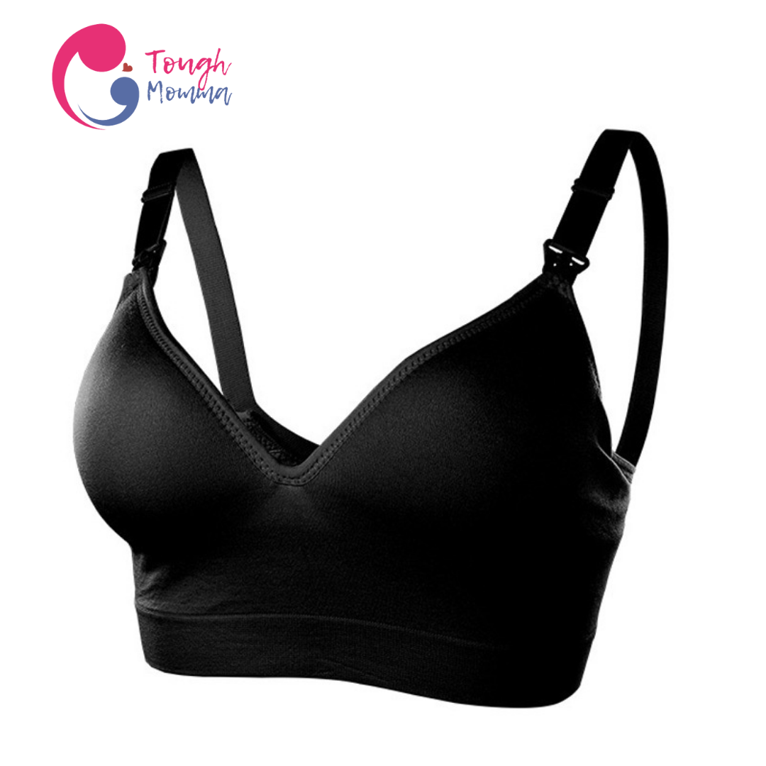 SLIGHTLY DAMAGED/STAINED ToughMomma Deep V Seamless Wireless Nursing Bra