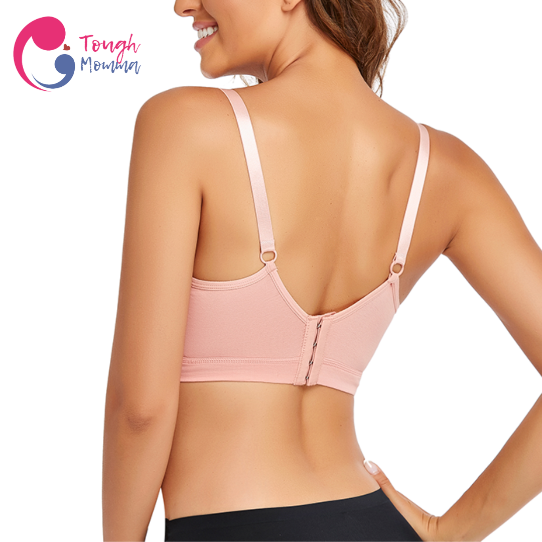 ToughMomma Wennessa Lacey Crossover Wireless Nursing Bra