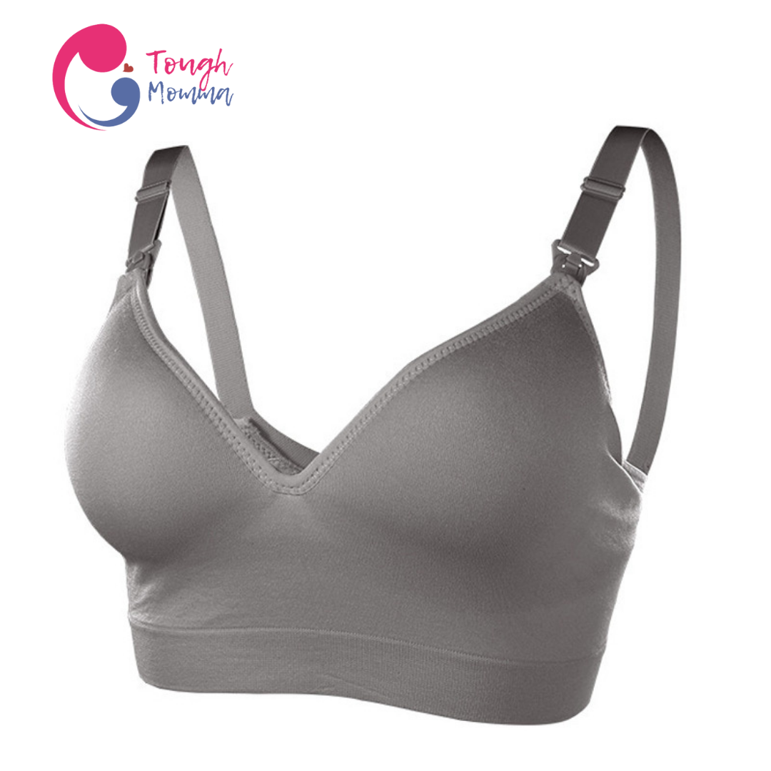 SLIGHTLY DAMAGED/STAINED ToughMomma Deep V Seamless Wireless Nursing Bra
