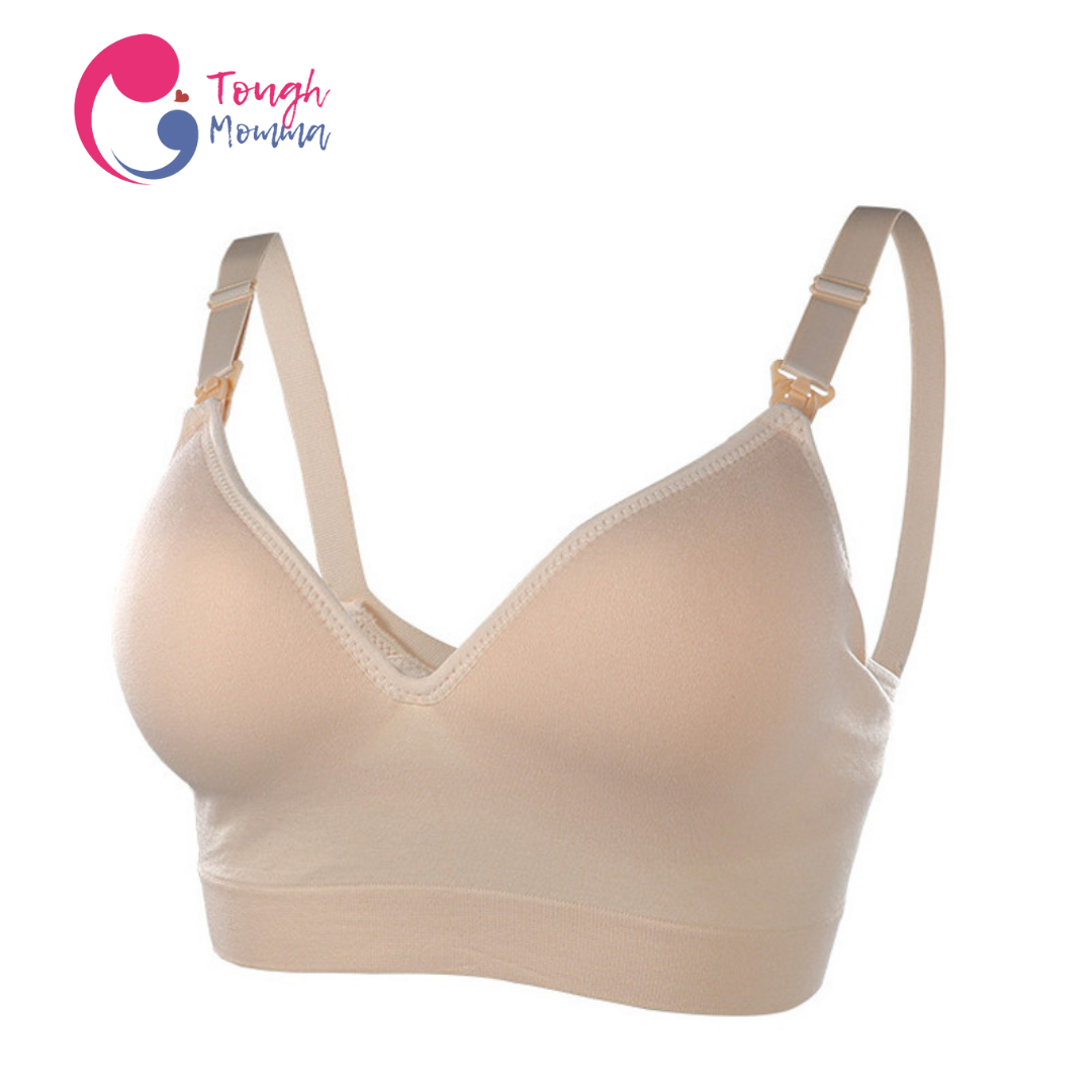SLIGHTLY DAMAGED/STAINED ToughMomma Deep V Seamless Wireless Nursing Bra