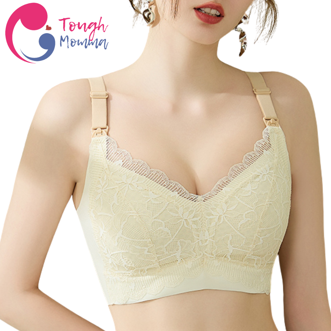 ToughMomma Arielle Sexy Lace Wireless Nursing Bra for PLUS SIZE