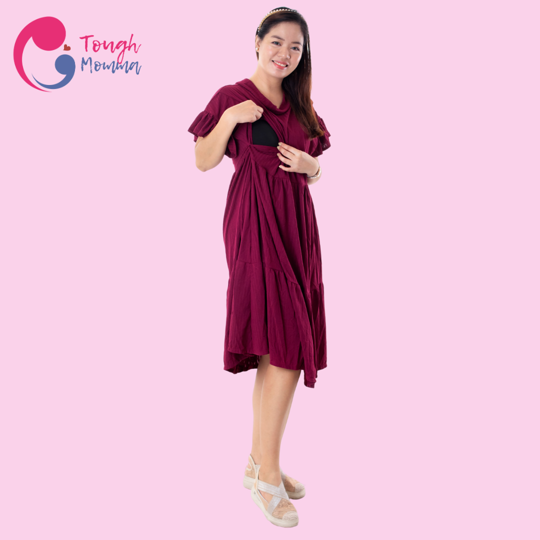 ToughMomma Alison Maternity Nursing Dress M - 2XL