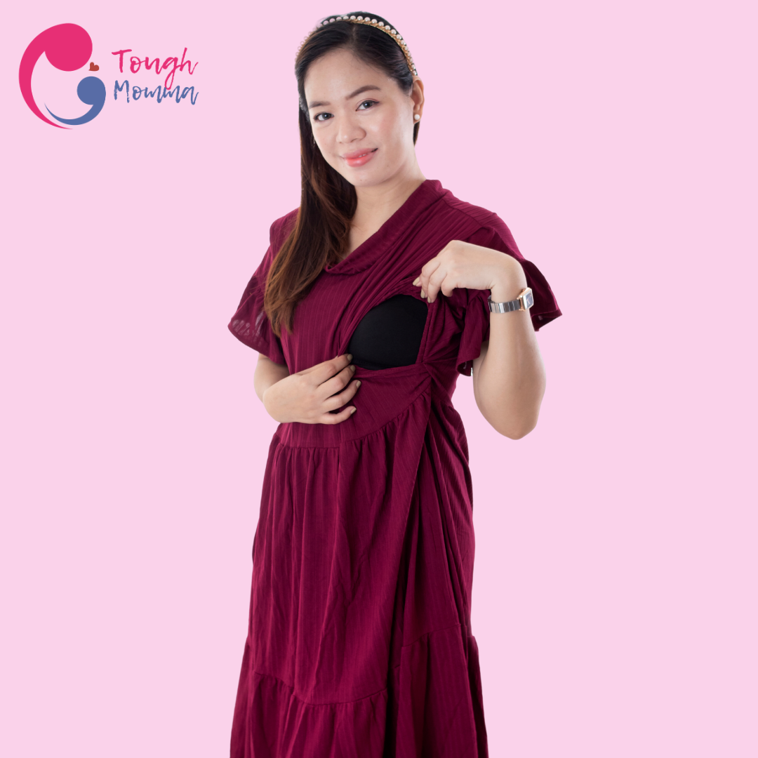 ToughMomma Alison Maternity Nursing Dress M - 2XL