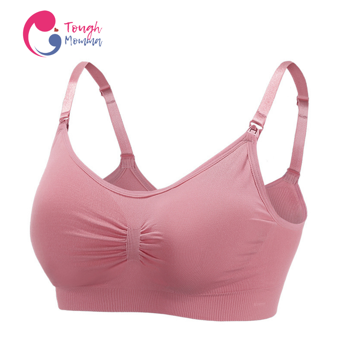 SLIGHTLY DAMAGED ToughMomma Classic Seamless Wireless Nursing Bra