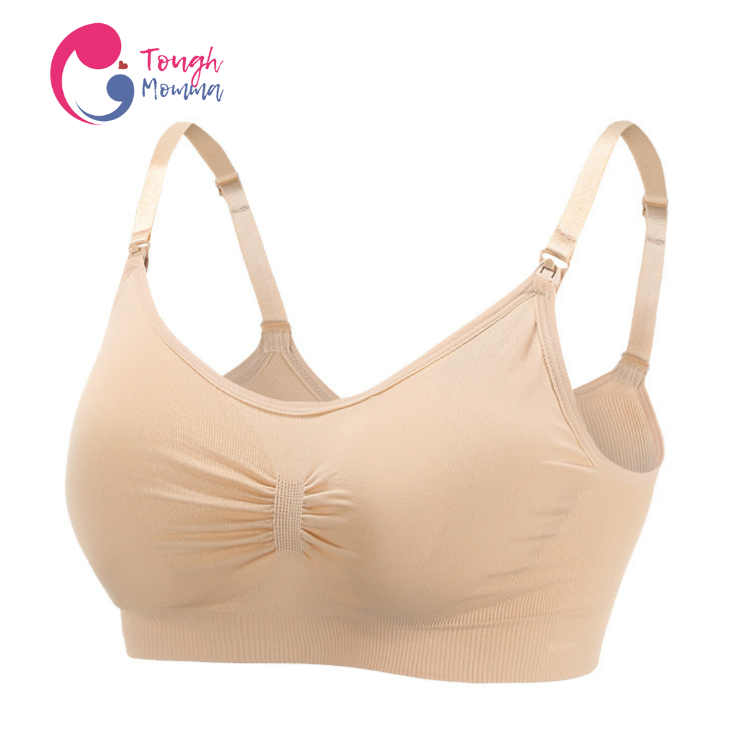 SLIGHTLY DAMAGED ToughMomma Classic Seamless Wireless Nursing Bra