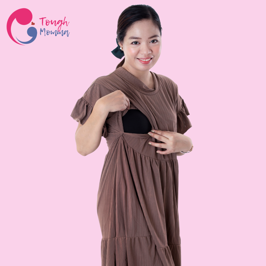 ToughMomma Alison Maternity Nursing Dress M - 2XL