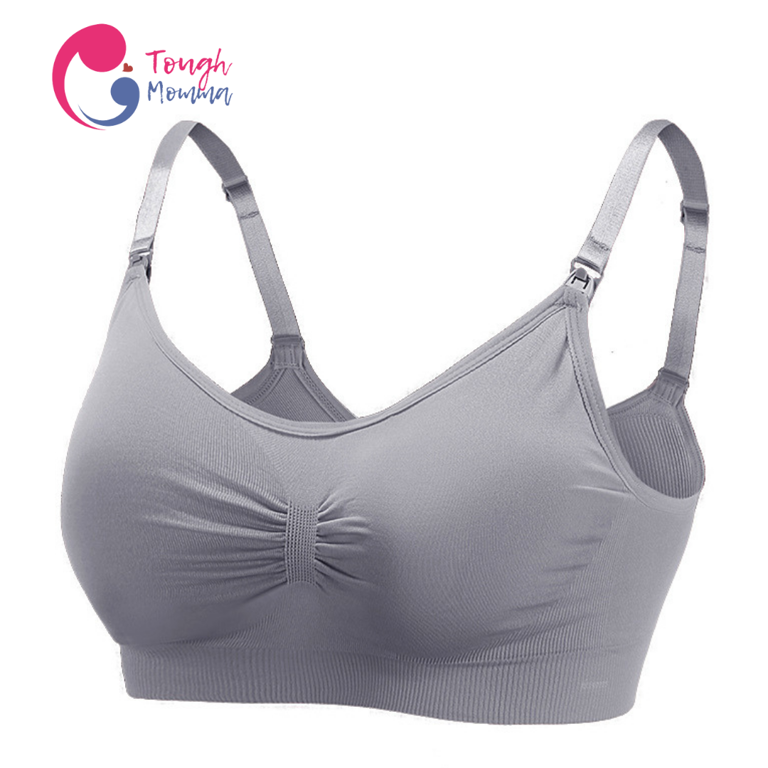 SLIGHTLY DAMAGED ToughMomma Classic Seamless Wireless Nursing Bra