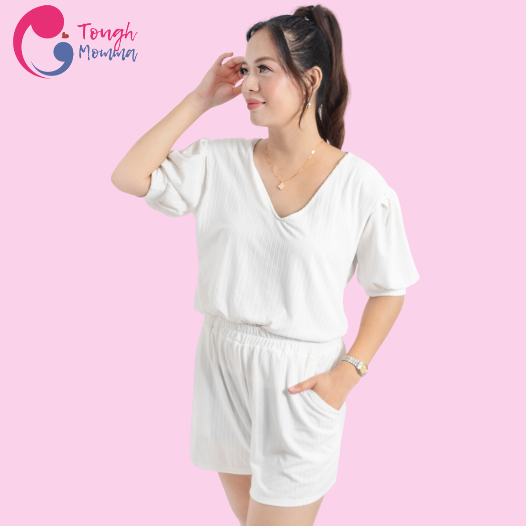 SLIGHTLY DAMAGED/ STAINED ToughMomma Darianne Maternity Nursing Lounge Wear M - 2XL
