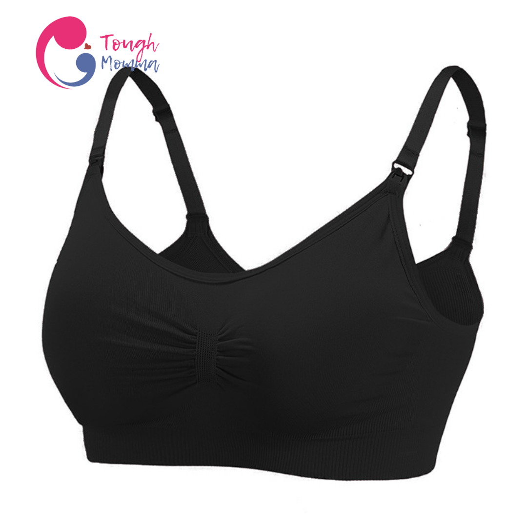 SLIGHTLY DAMAGED ToughMomma Classic Seamless Wireless Nursing Bra