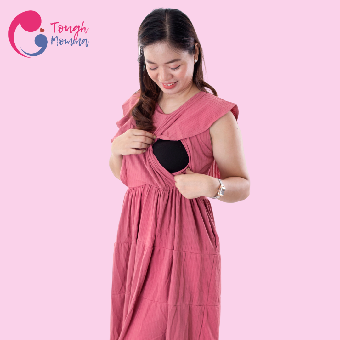 ToughMomma Jara Maternity Nursing Dress M - XL