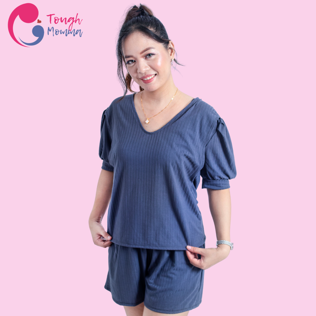 SLIGHTLY DAMAGED/ STAINED ToughMomma Darianne Maternity Nursing Lounge Wear M - 2XL