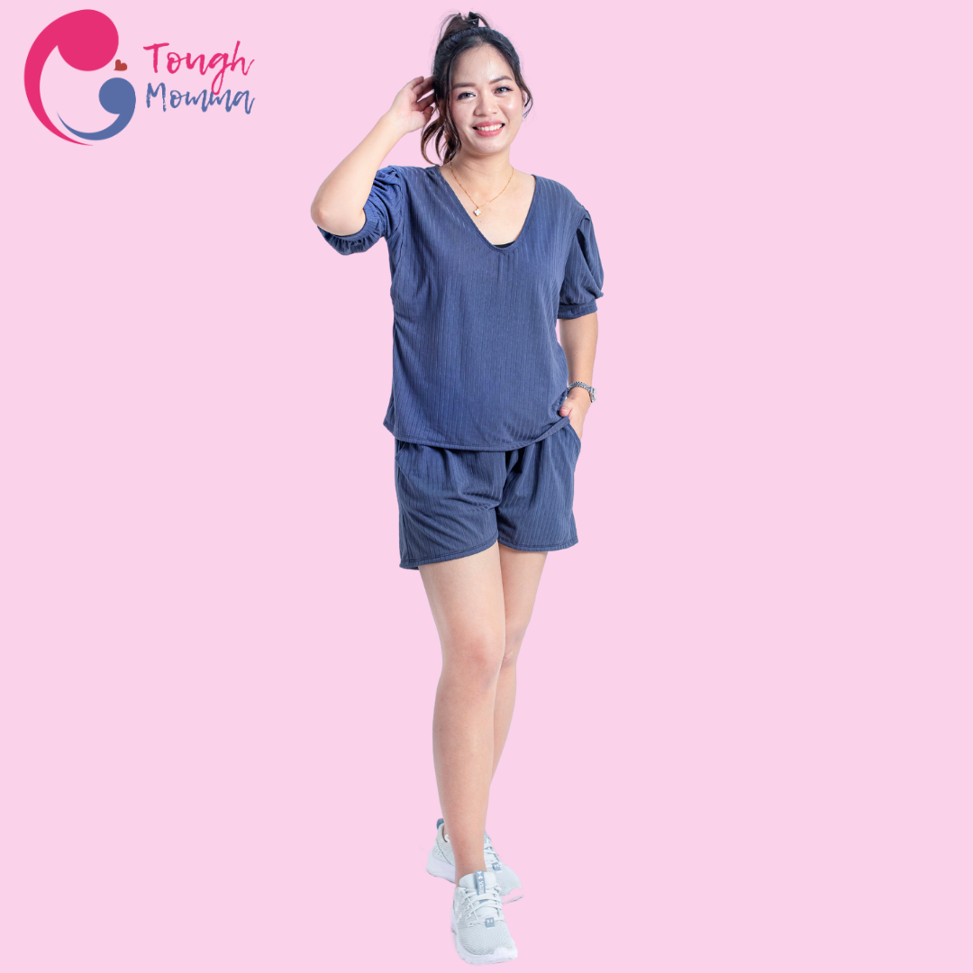 SLIGHTLY DAMAGED/ STAINED ToughMomma Darianne Maternity Nursing Lounge Wear M - 2XL