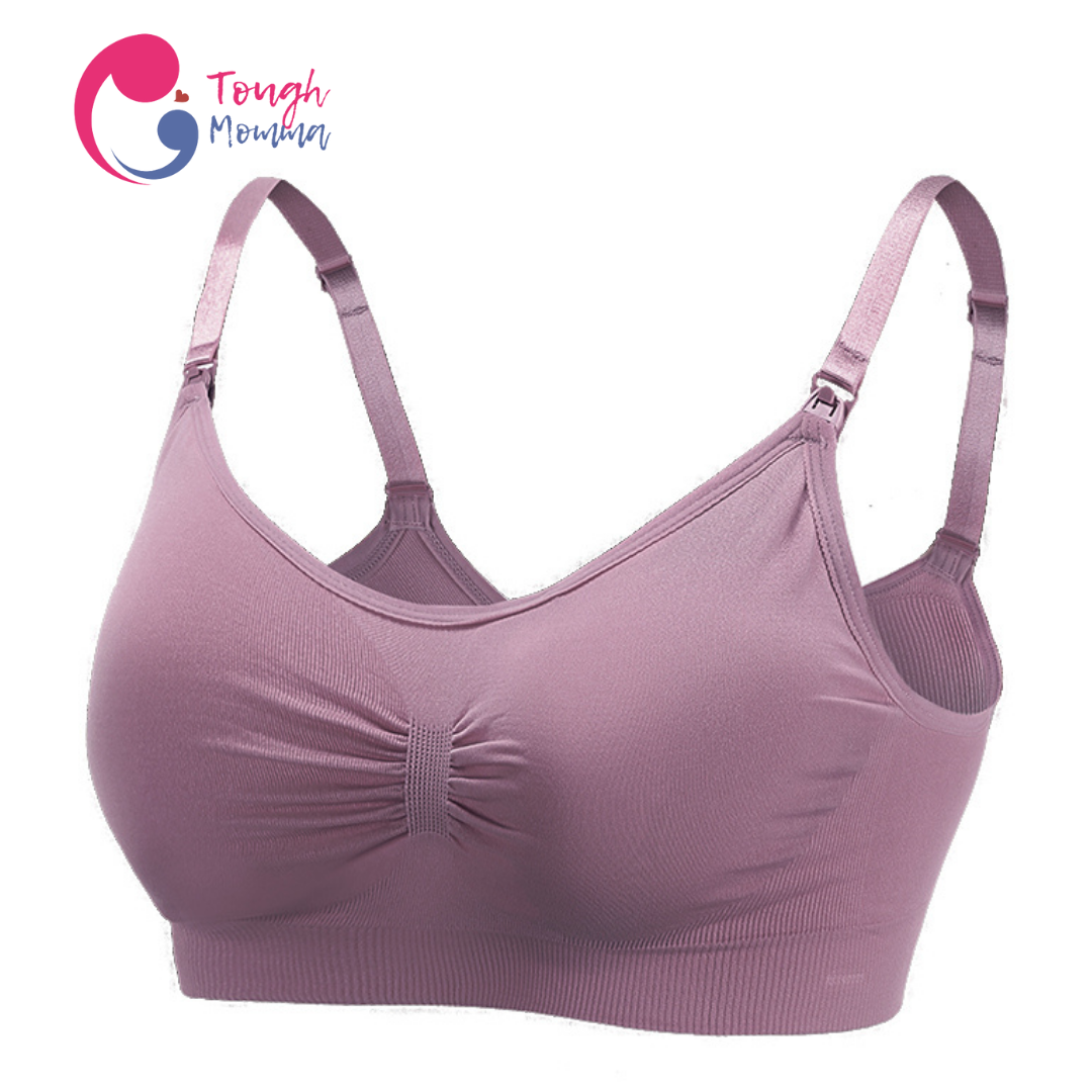 SLIGHTLY DAMAGED ToughMomma Classic Seamless Wireless Nursing Bra