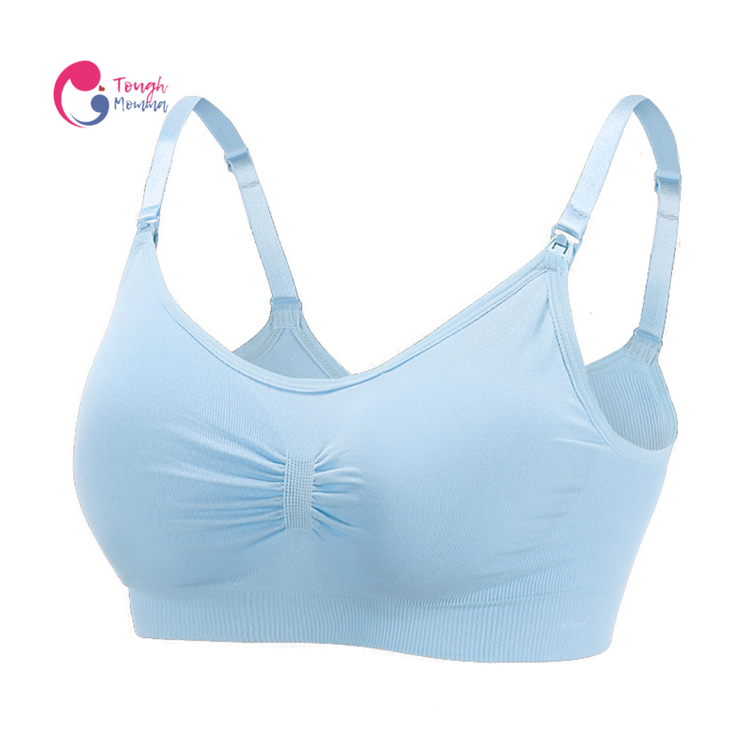 SLIGHTLY DAMAGED ToughMomma Classic Seamless Wireless Nursing Bra