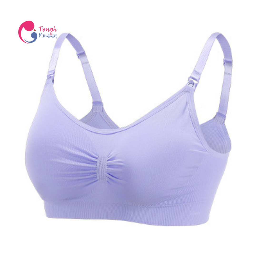 SLIGHTLY DAMAGED ToughMomma Classic Seamless Wireless Nursing Bra