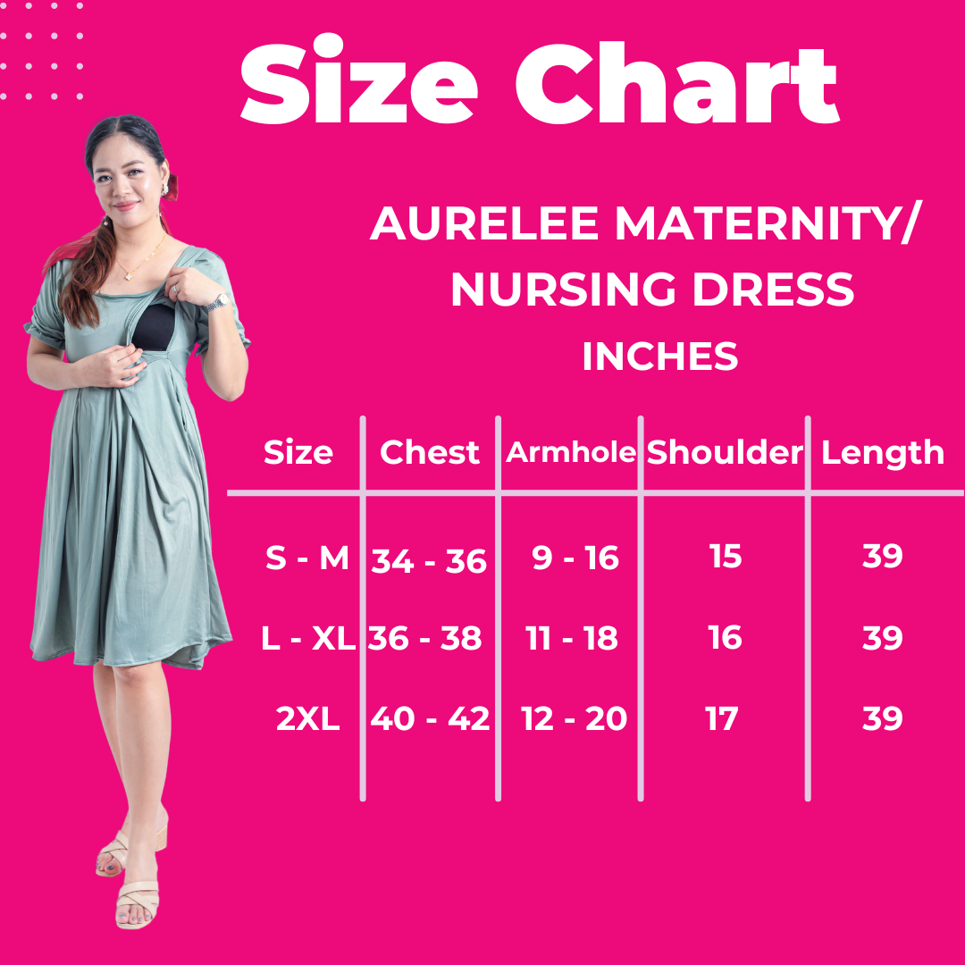 ToughMomma Aurelee Maternity Nursing Dress S - 2XL