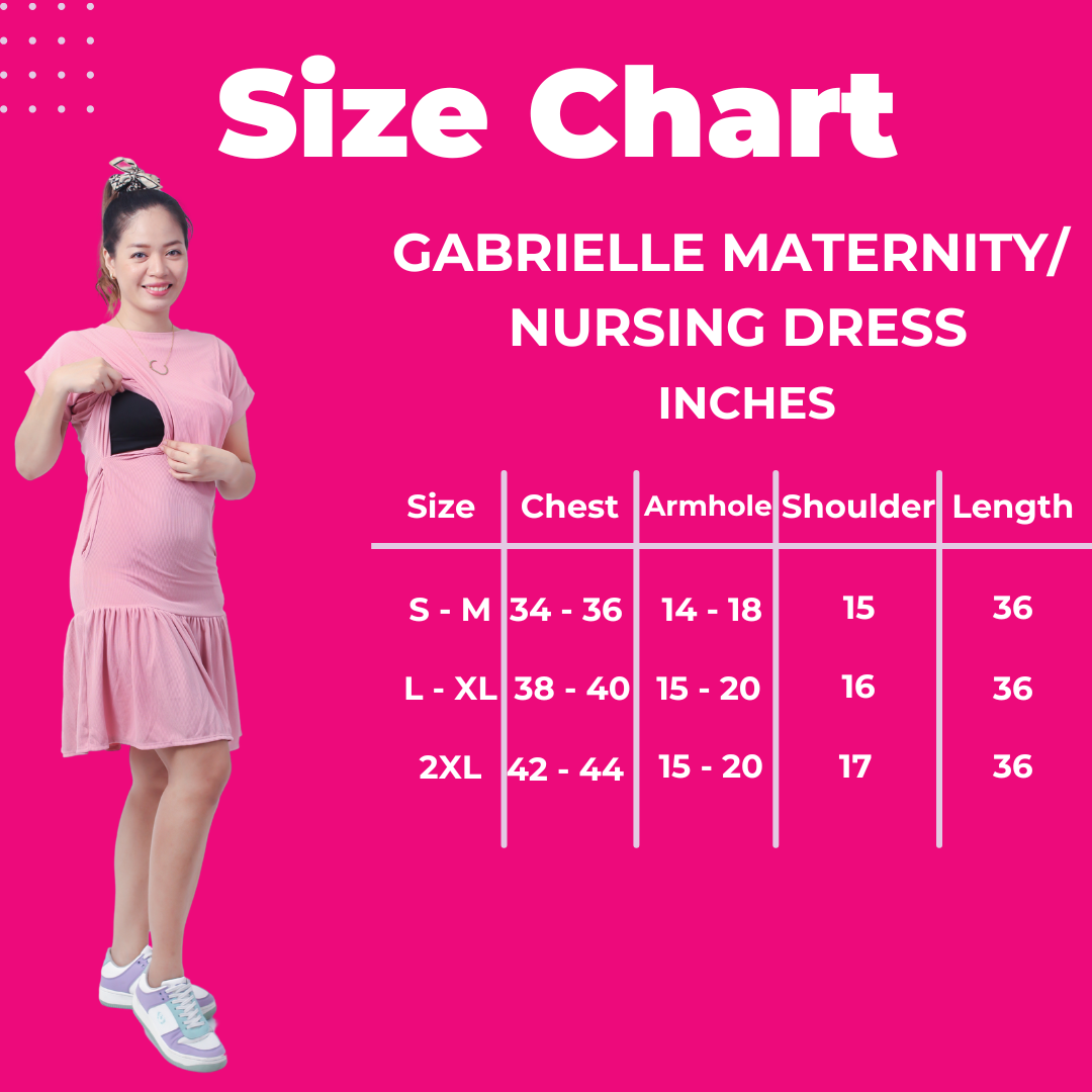 ToughMomma Gabrielle Maternity Nursing Dress S - 2XL