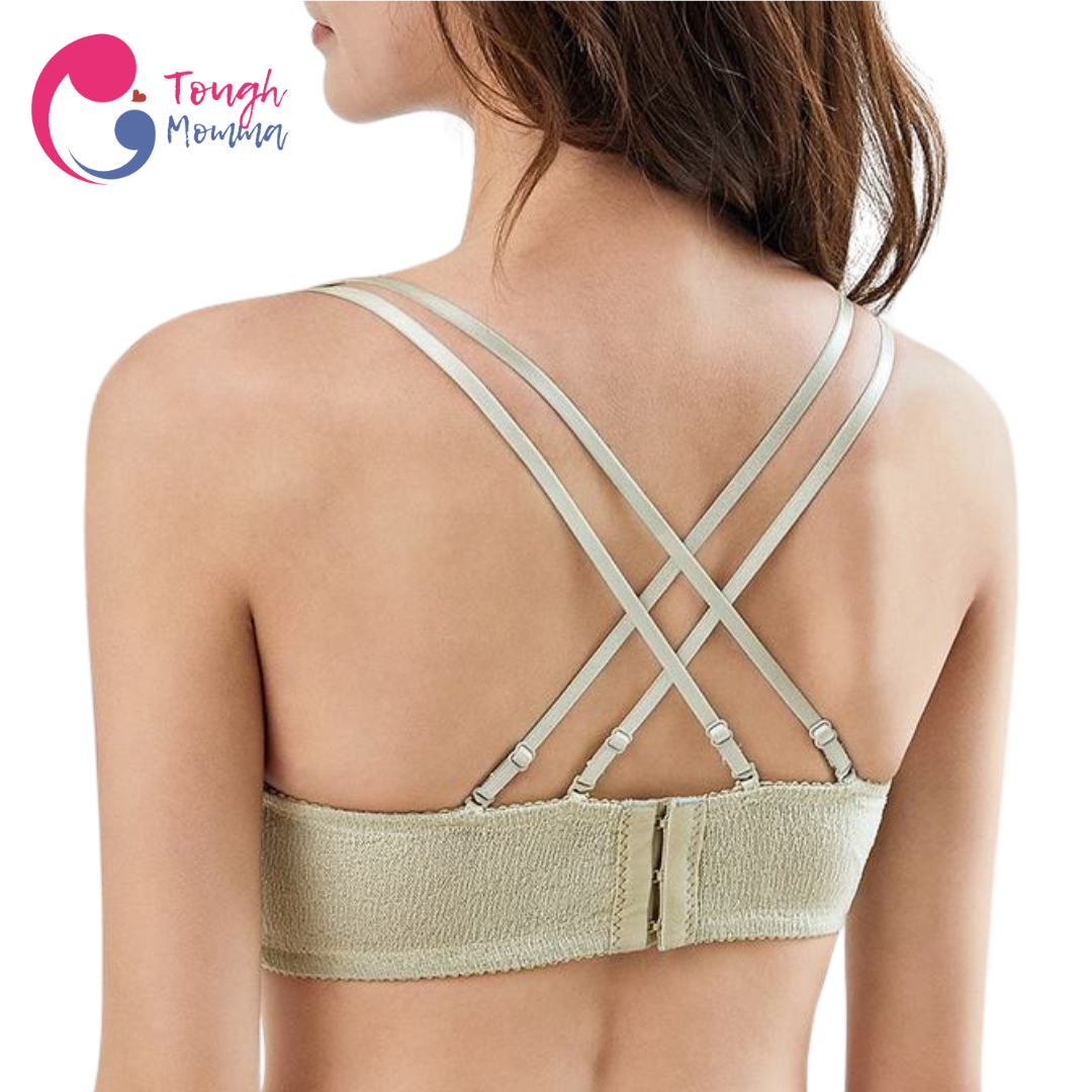 SLIGHLTY DAMAGED/ STAINED ToughMomma Lauren Sexy Lace Wireless Nursing Bra (Copy)