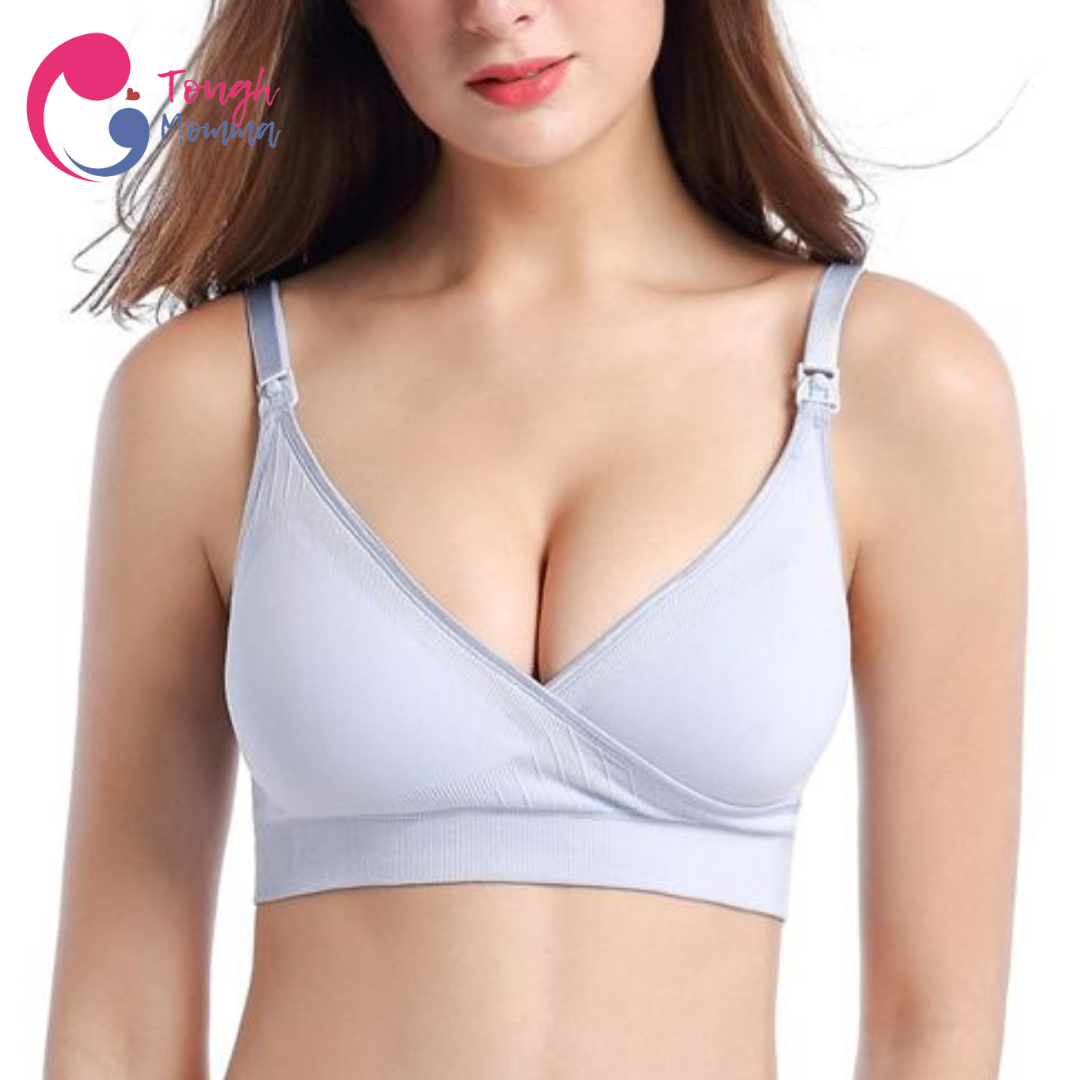 ToughMomma Crossover Seamless Wireless Nursing Bra