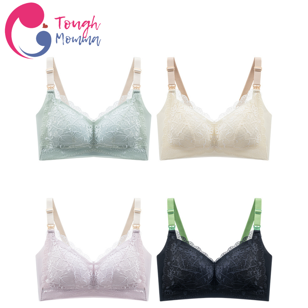 ToughMomma Arielle Sexy Lace Wireless Nursing Bra for PLUS SIZE