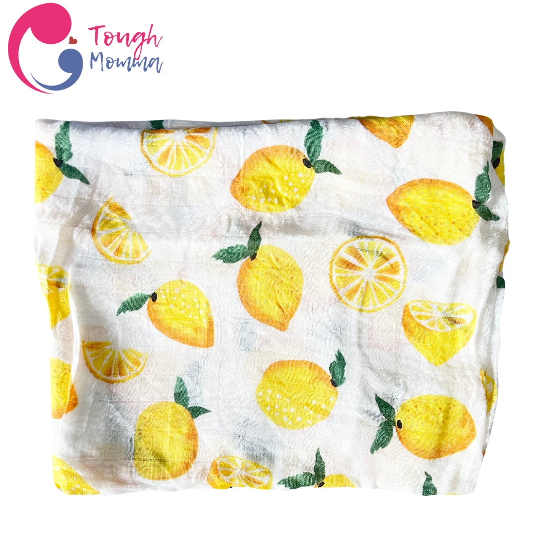 (CLEARANCE SALE) ToughMomma Sweet Briseis Organic Bamboo GOTS - Muslin Swaddle Blanket (2 layers)