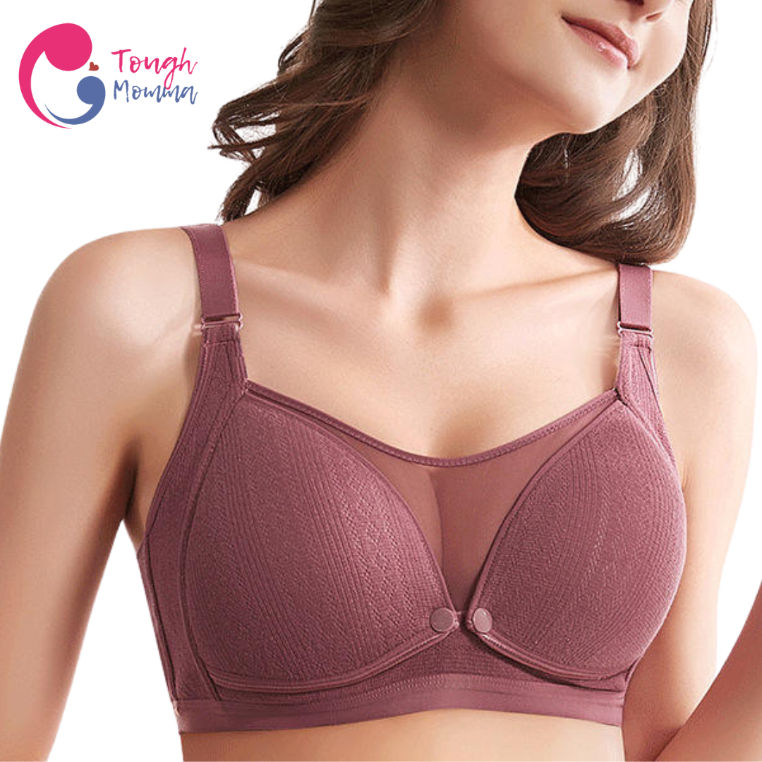 SLIGHTLY DAMAGED ToughMomma Antoinette Wireless Nursing Bra