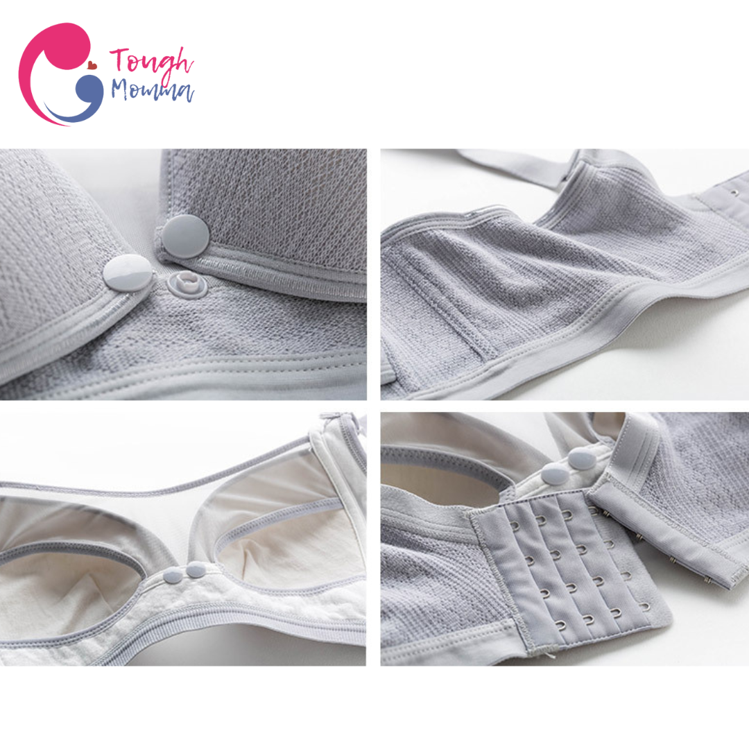 SLIGHTLY DAMAGED ToughMomma Antoinette Wireless Nursing Bra