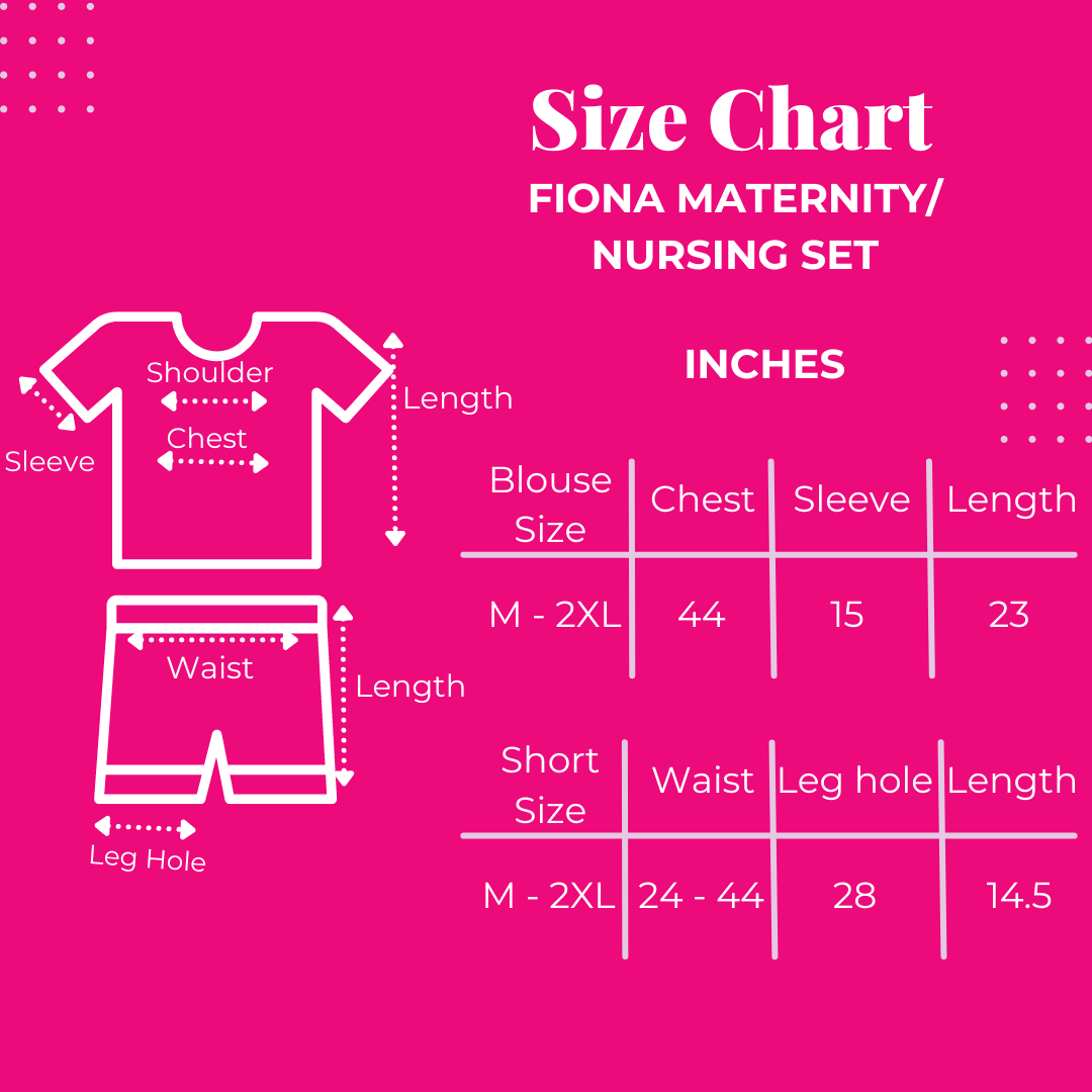 ToughMomma Fiona Maternity Nursing T - Shirt Lounge Wear M - 2XL
