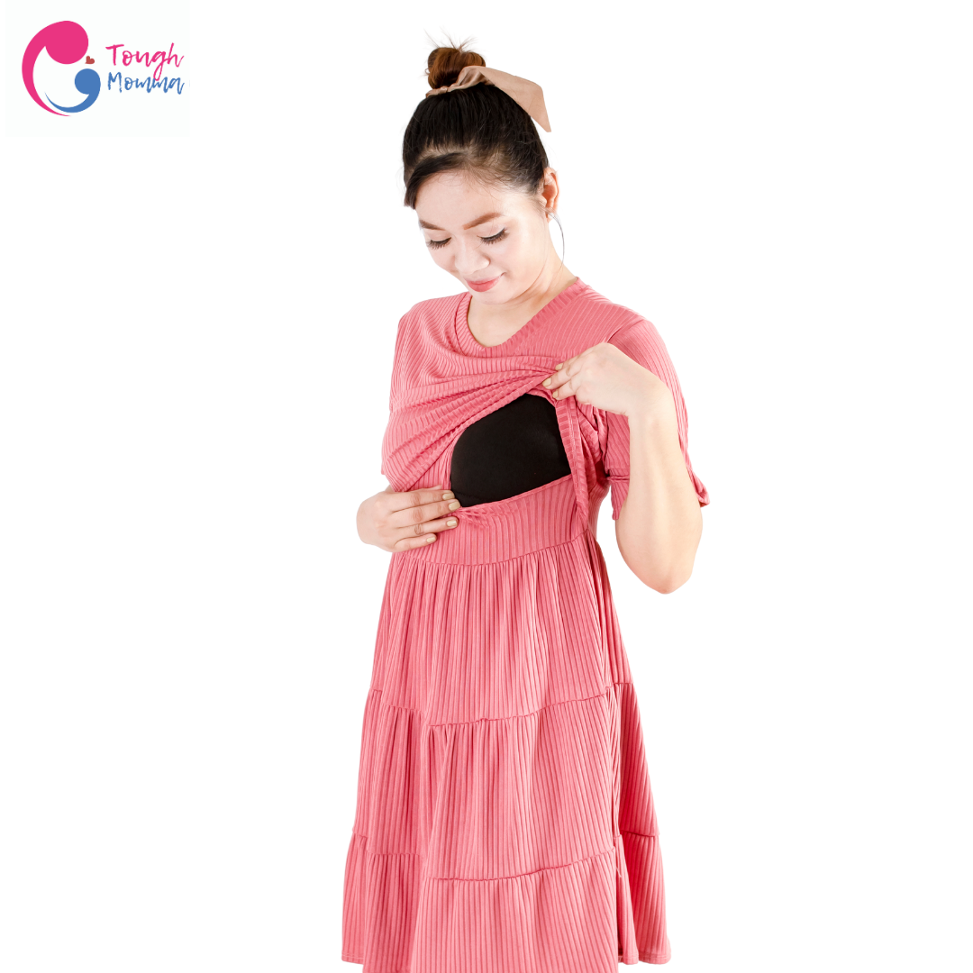 ToughMomma Genevieve Nursing Dress S - 2XL