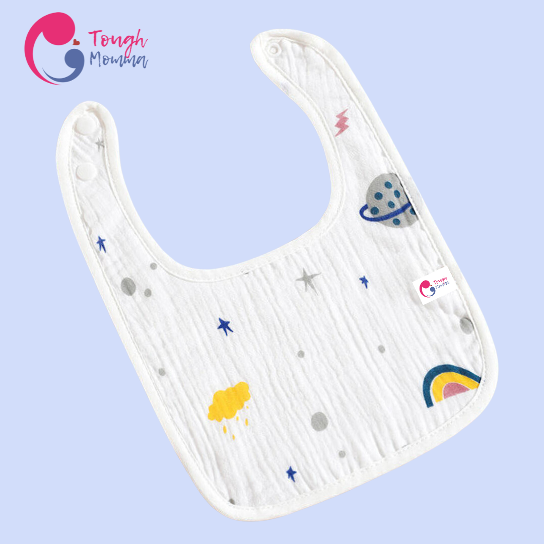 ToughMomma Bailian Muslin Cotton Bibs (0-2 years old)