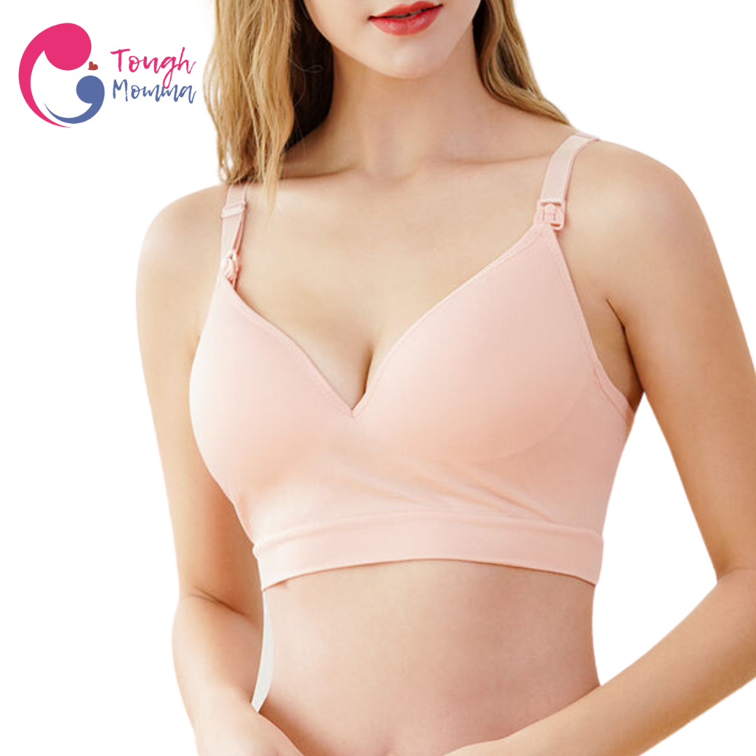 ToughMomma Deep V Seamless Wireless Nursing Bra