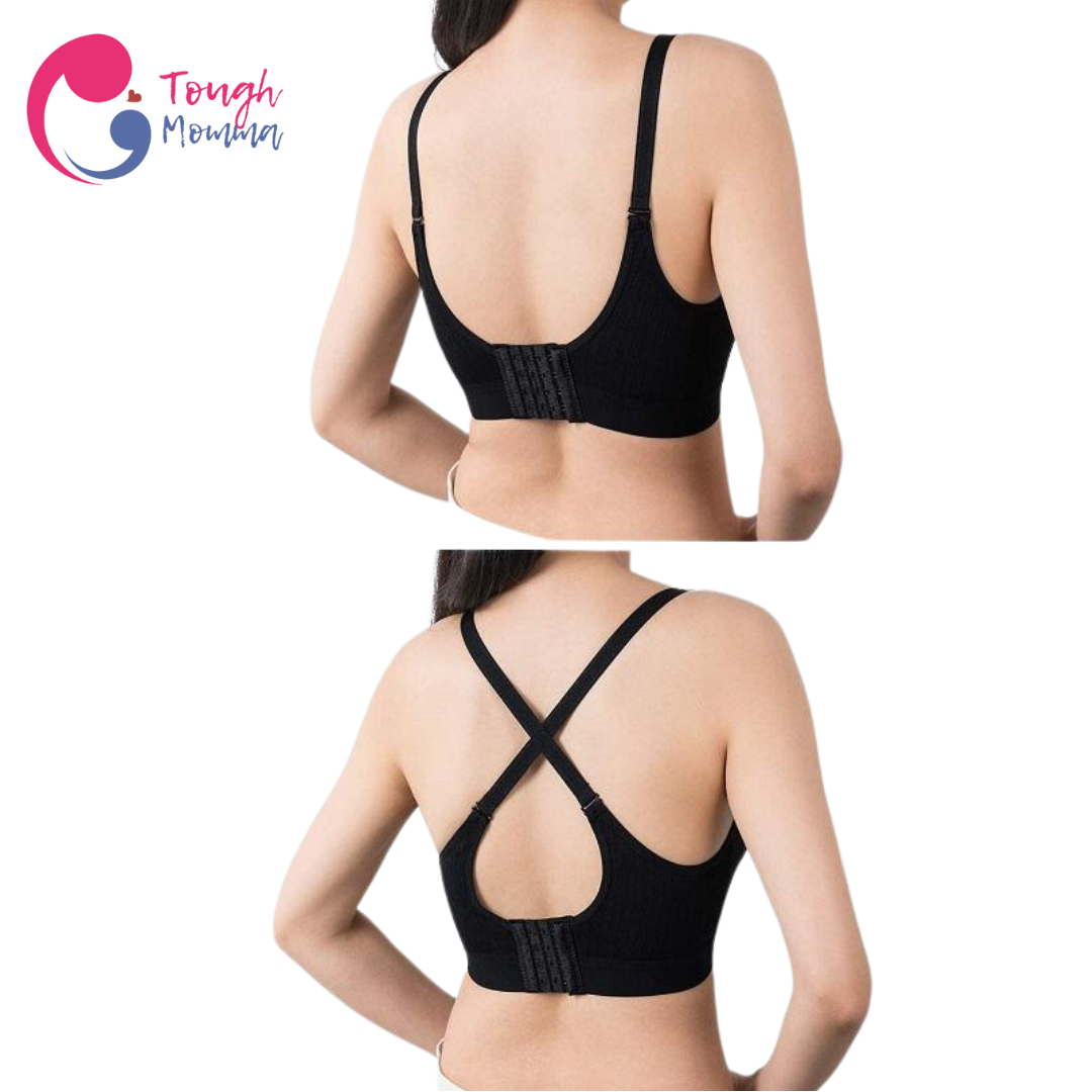 ToughMomma Crossover Seamless Wireless Nursing Bra