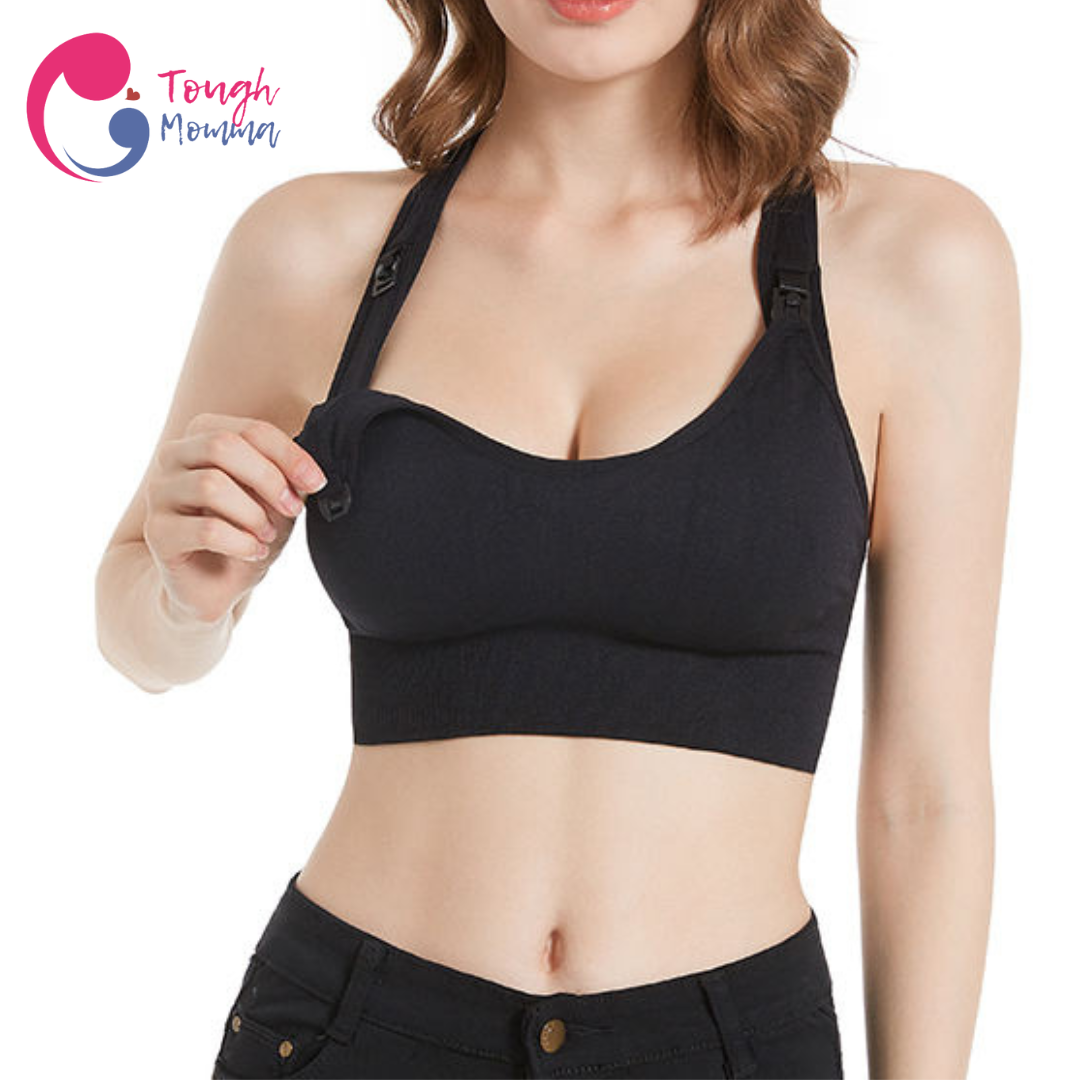 SLIGHTLY DAMAGED ToughMomma Adelle Nursing Sports Bra