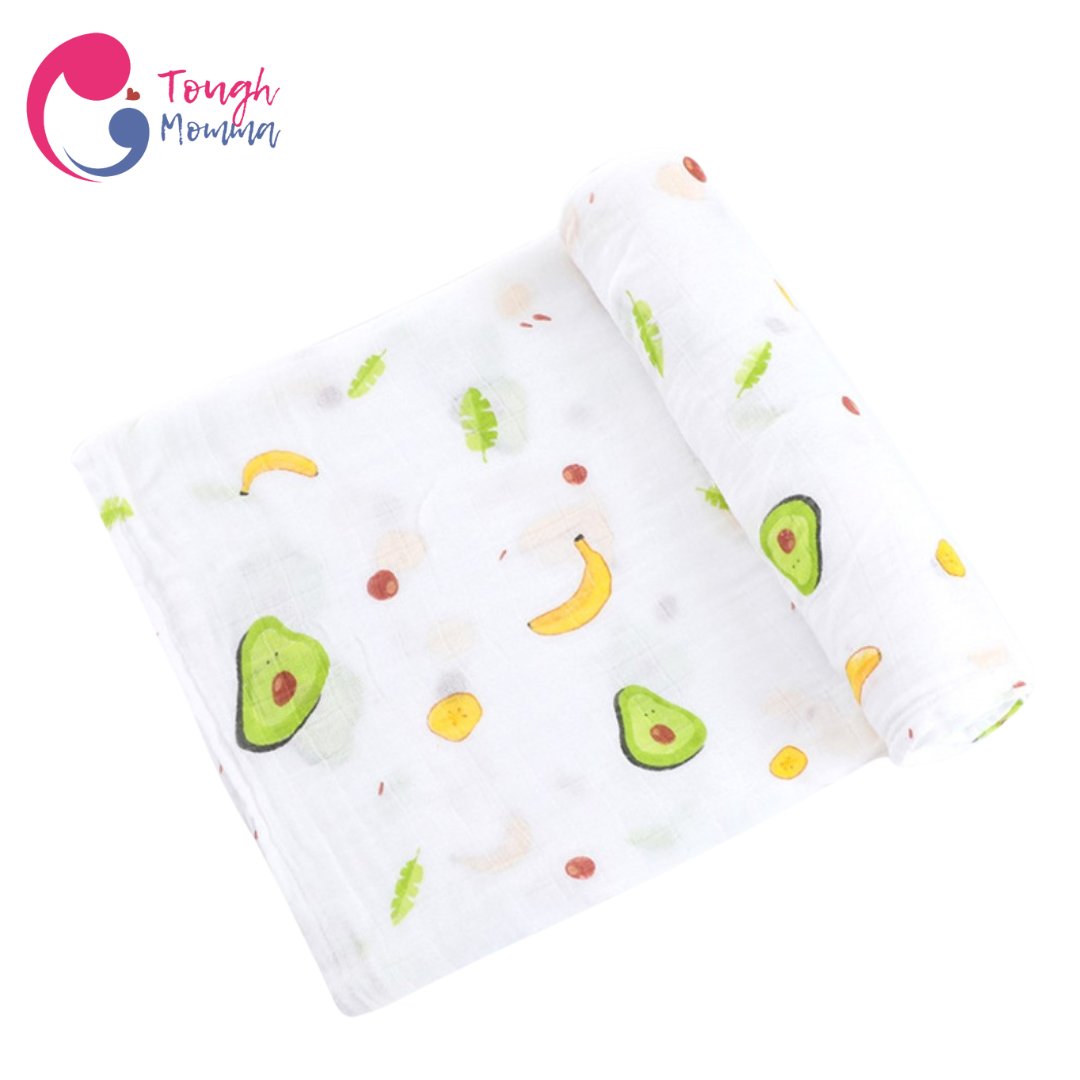 (CLEARANCE SALE) ToughMomma Sweet Briseis Organic Bamboo GOTS - Muslin Swaddle Blanket (2 layers)