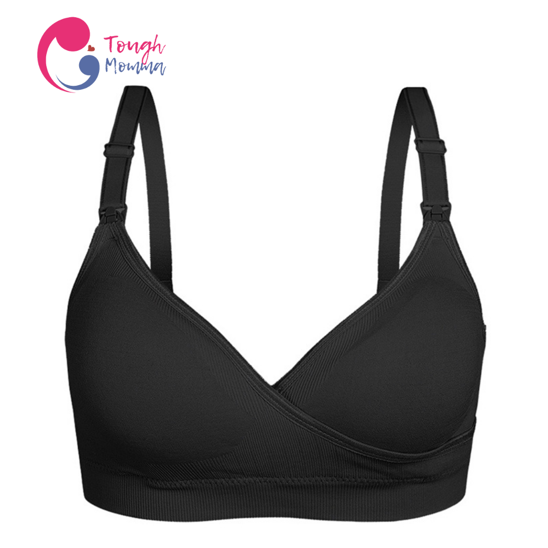 ToughMomma Crossover Seamless Wireless Nursing Bra