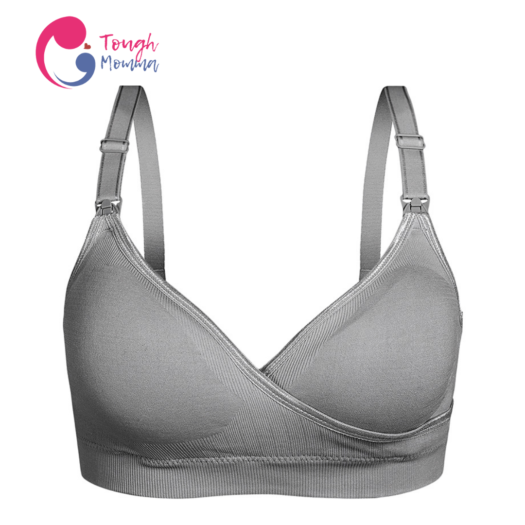 ToughMomma Crossover Seamless Wireless Nursing Bra