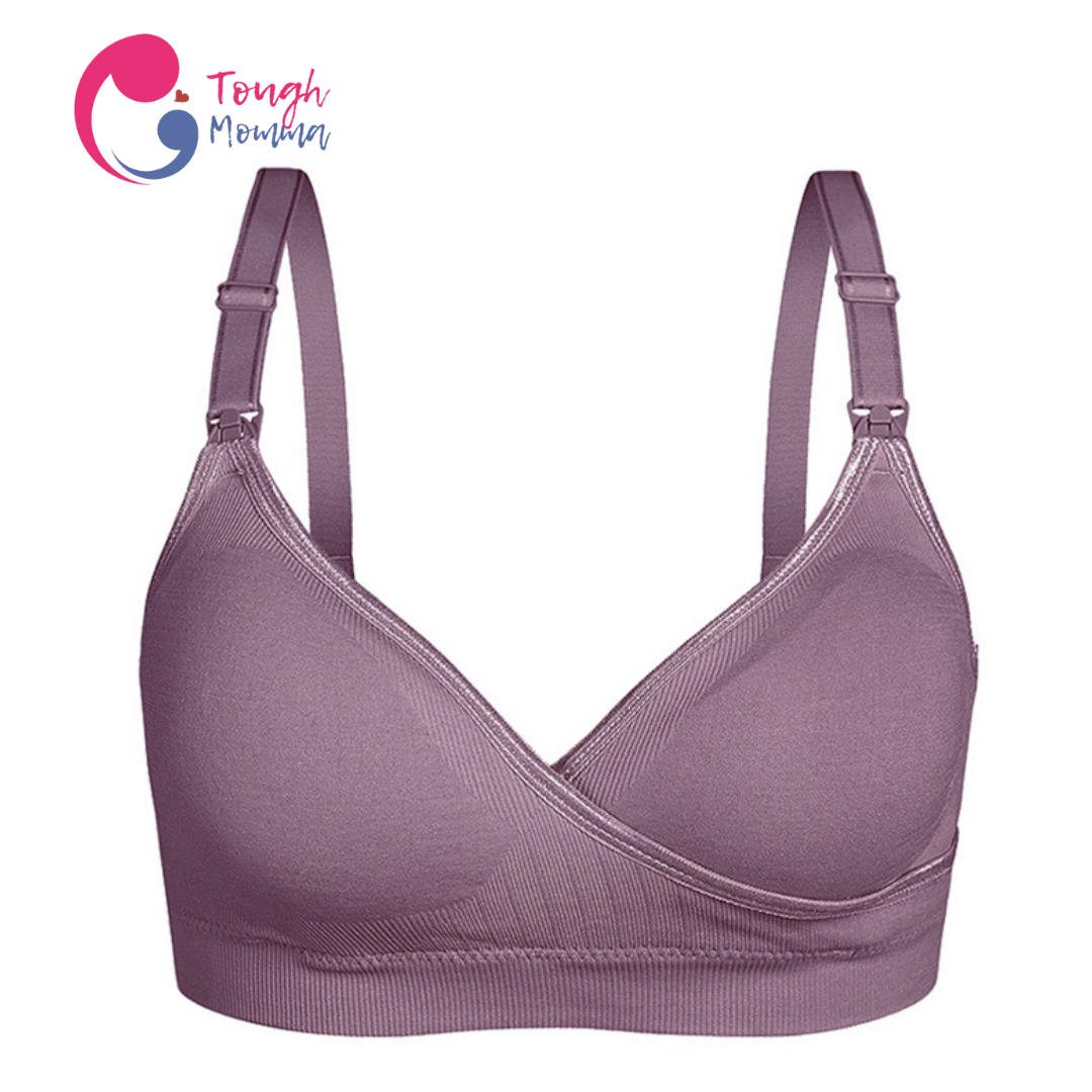 ToughMomma Crossover Seamless Wireless Nursing Bra