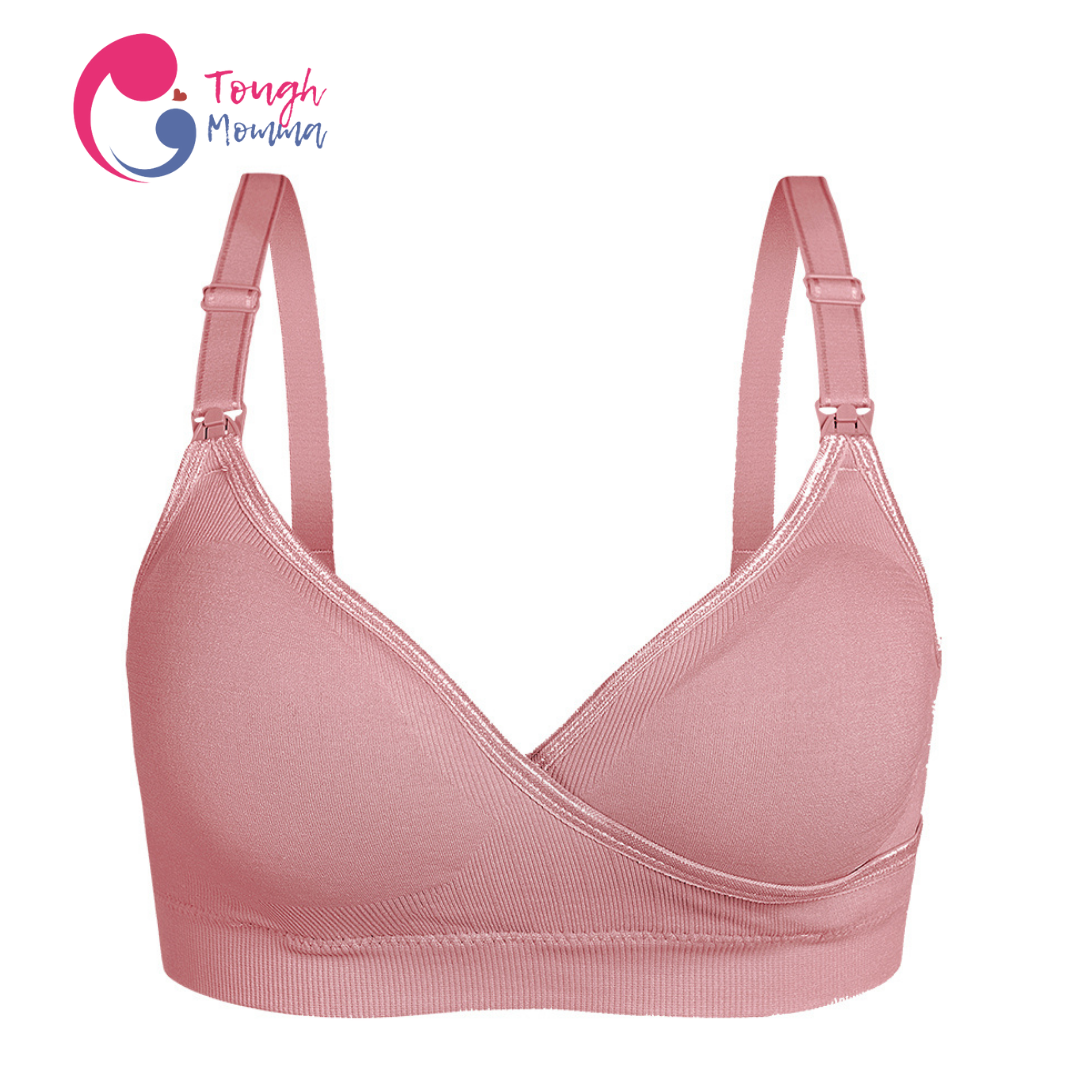 ToughMomma Crossover Seamless Wireless Nursing Bra