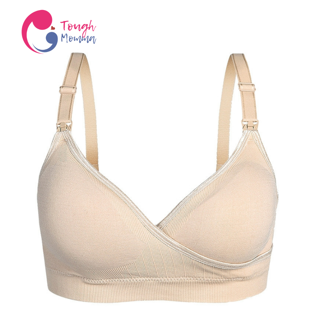 ToughMomma Crossover Seamless Wireless Nursing Bra
