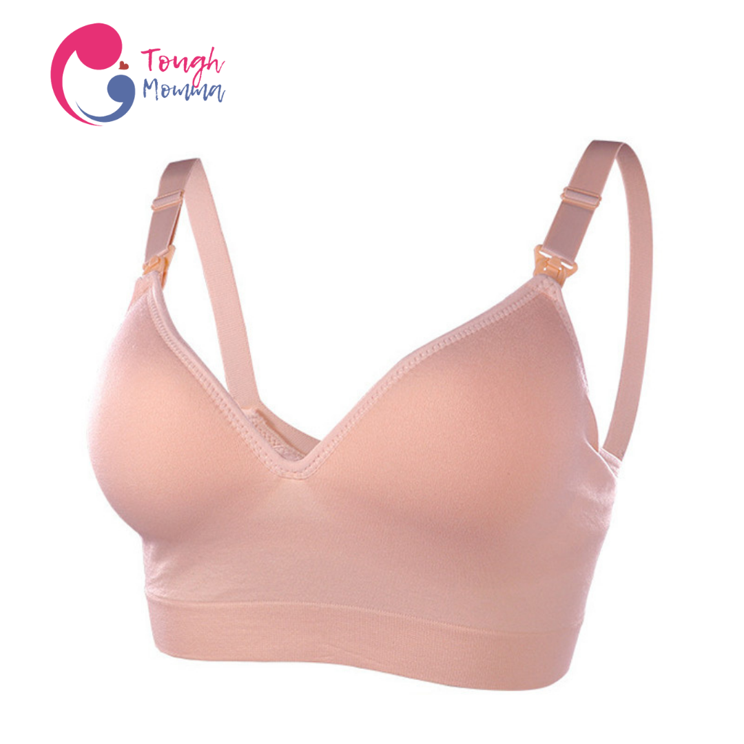 ToughMomma Deep V Seamless Wireless Nursing Bra