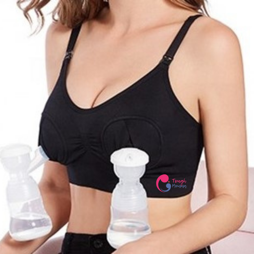 ToughMomma® Seamless Handsfree Pumping Nursing Bra- DAMAGE/UNSTITCHED PART/ BURNT PART