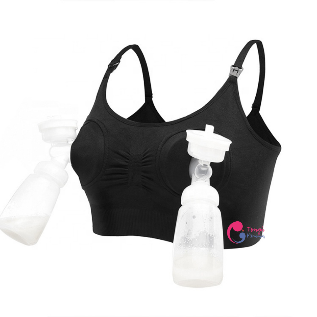 ToughMomma® Seamless Handsfree Pumping Nursing Bra- DAMAGE/UNSTITCHED PART/ BURNT PART