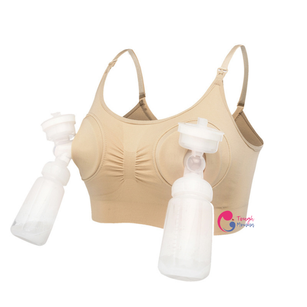 ToughMomma® Seamless Handsfree Pumping Nursing Bra- DAMAGE/UNSTITCHED PART/ BURNT PART