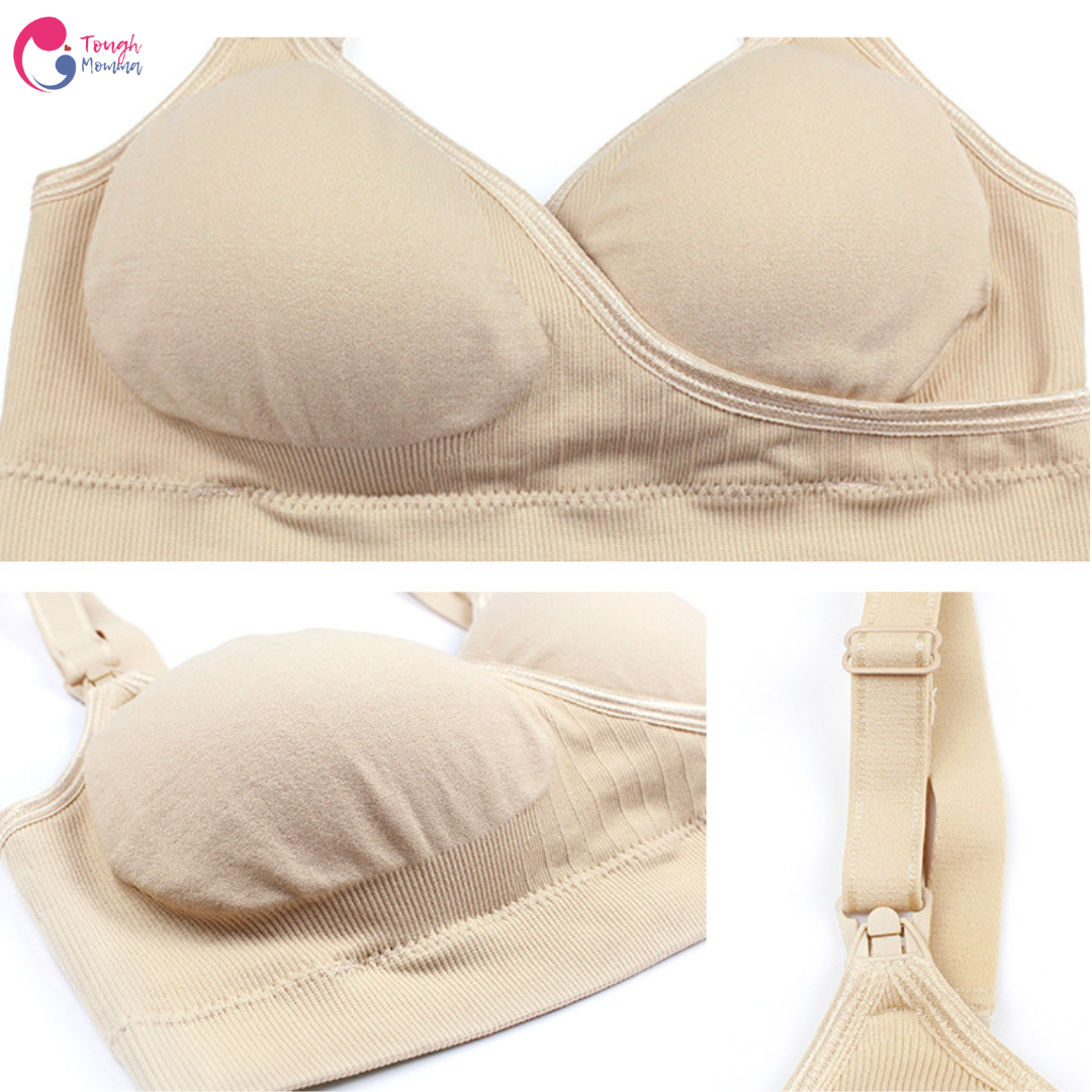 ToughMomma Crossover Seamless Wireless Nursing Bra