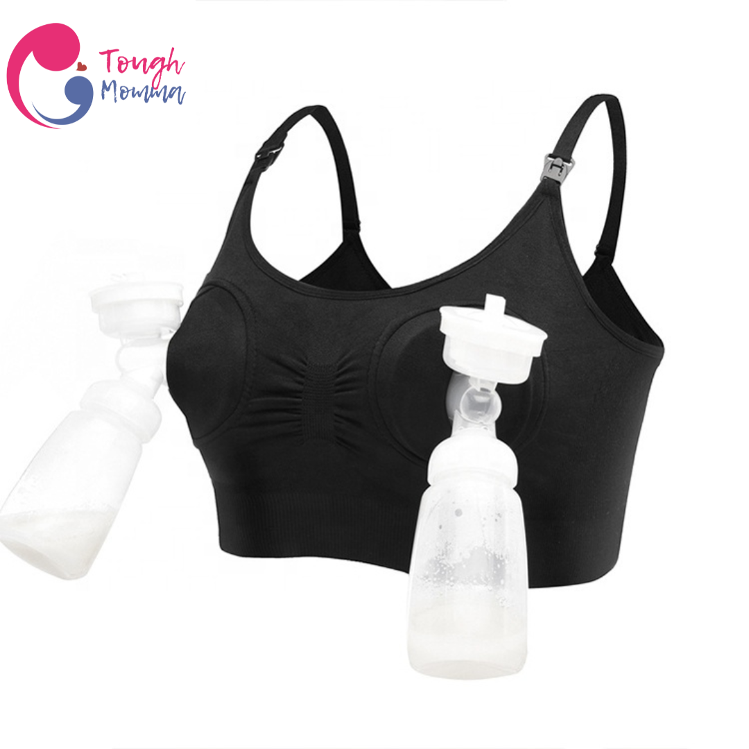 ToughMomma Asher Ultra Comfort Wireless Handsfree Pumping Maternity Nursing Bra